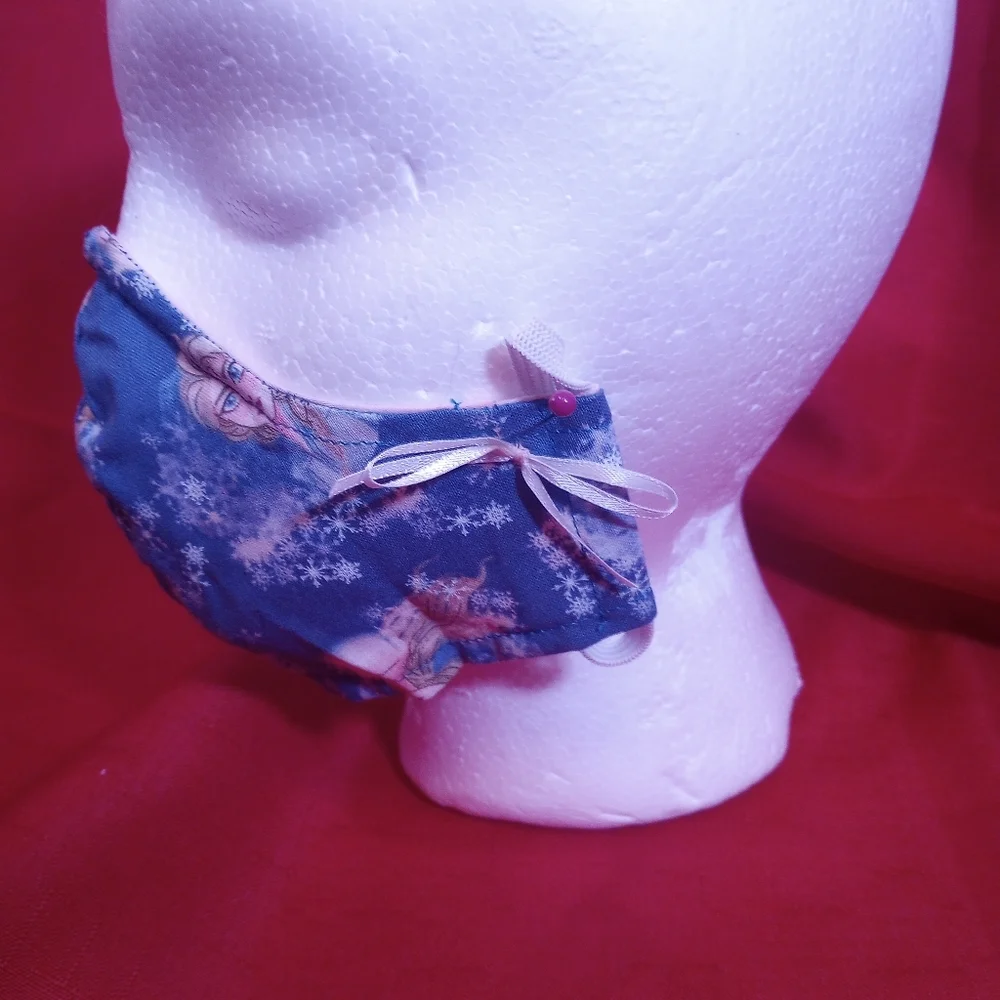 SKU 907KM Frozen Pattern Face Mask, Double Layer with Added Filter Pocket